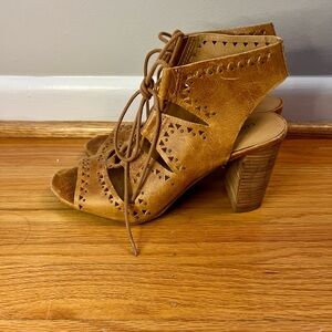 Lucky Brand - Brown Lace-Up Women's Sandals